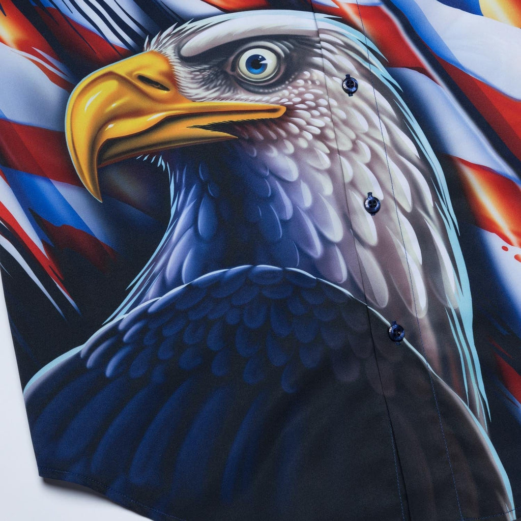 RSVLTS L.O.F.H.O.B. KUNUFLEX Short Sleeve Shirt in Multicolor — detail 5