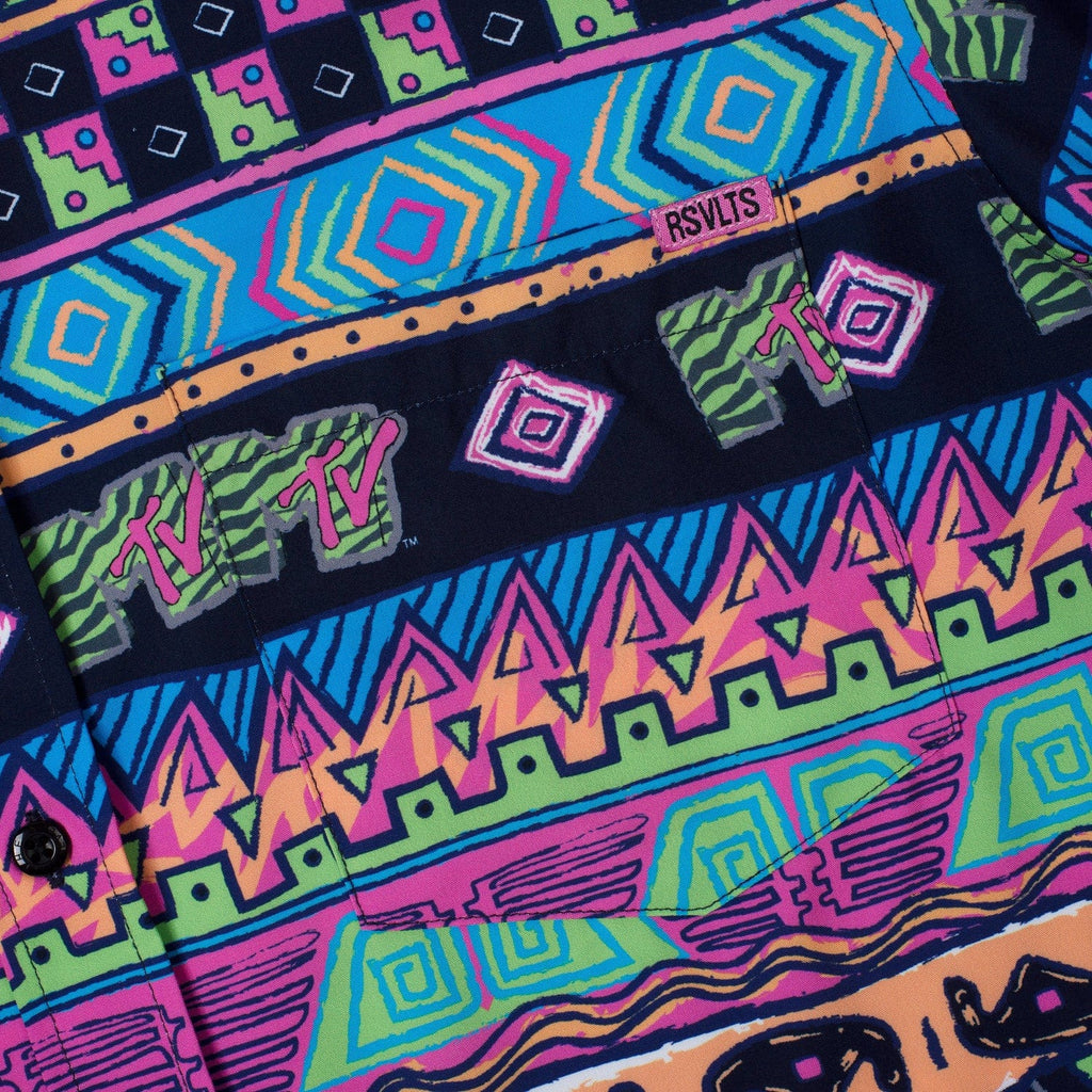 RSVLTS Daytona Beach KUNUFLEX Short Sleeve Shirt in Multicolor — detail 7