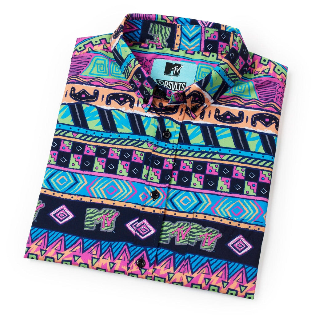 RSVLTS Daytona Beach KUNUFLEX Short Sleeve Shirt in Multicolor — detail 12