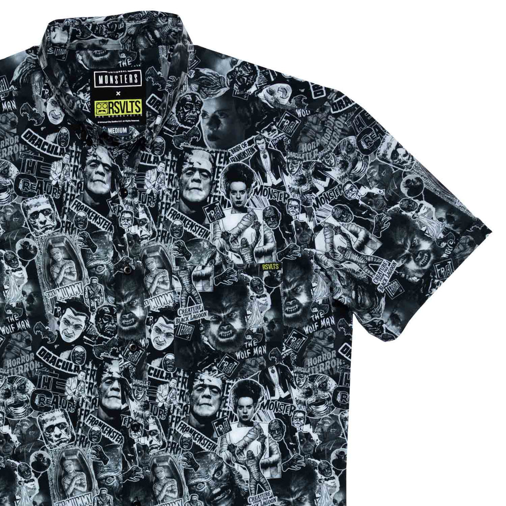RSVLTS Monster Mashup KUNUFLEX Short Sleeve Shirt — front view