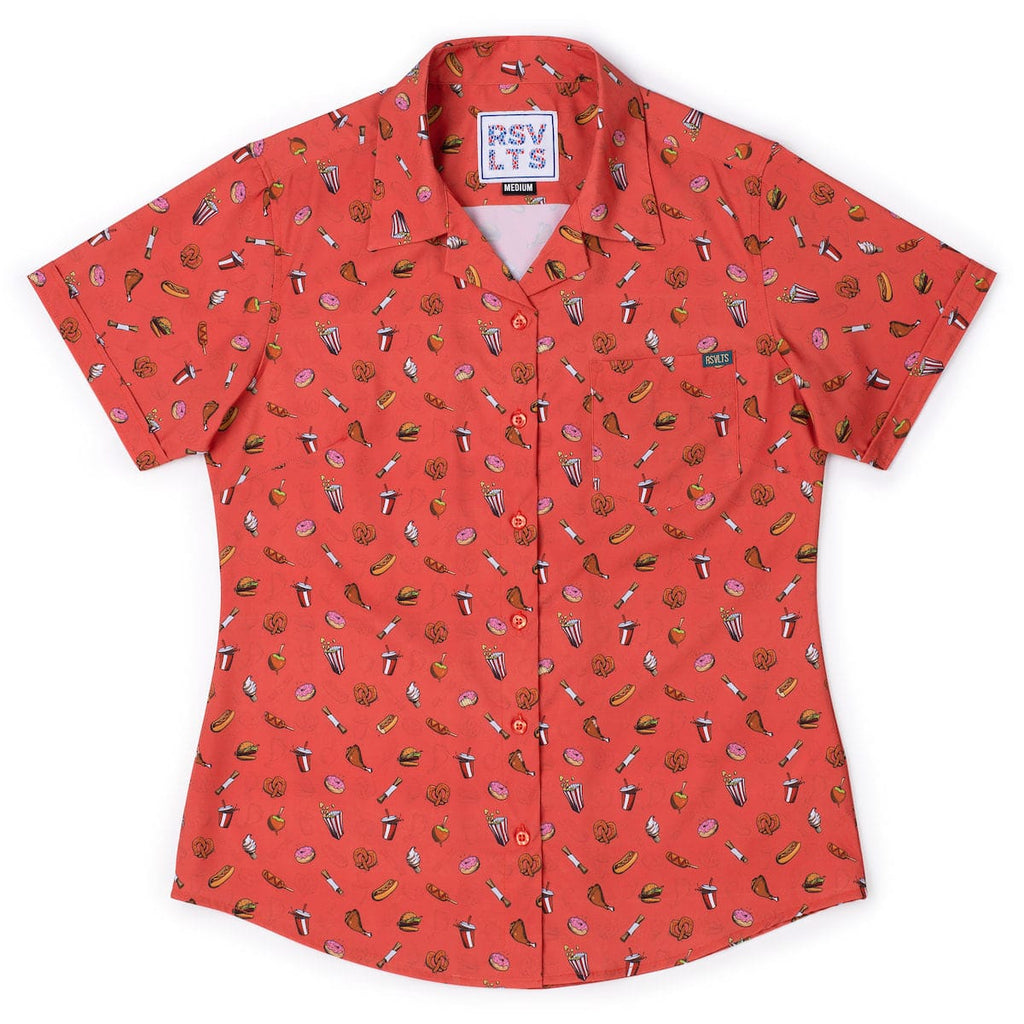 RSVLTS Park Bites Women's KUNUFLEX Short Sleeve Shirt — front view