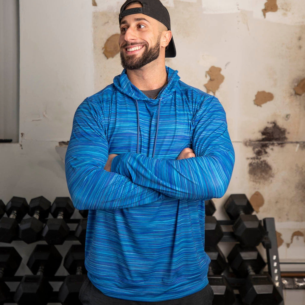 RSVLTS Glacial Punch Performance Hoodie in Blue — detail 2