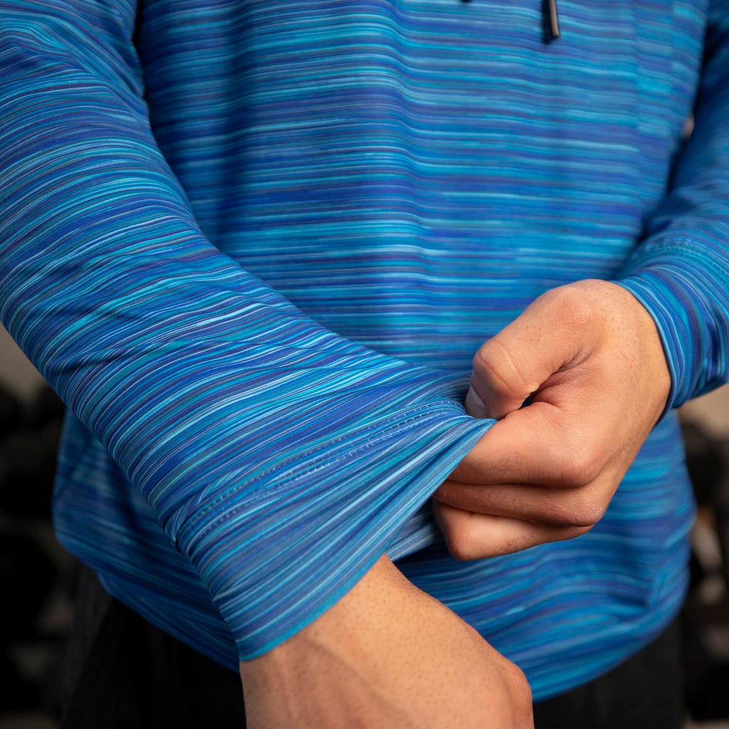 RSVLTS Glacial Punch Performance Hoodie in Blue — detail 6