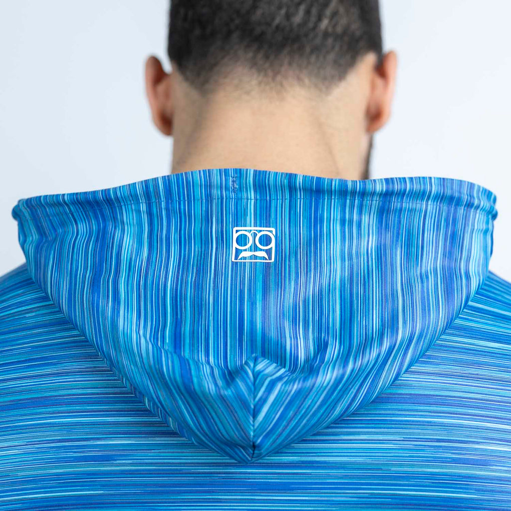 RSVLTS Glacial Punch Performance Hoodie in Blue — detail 4