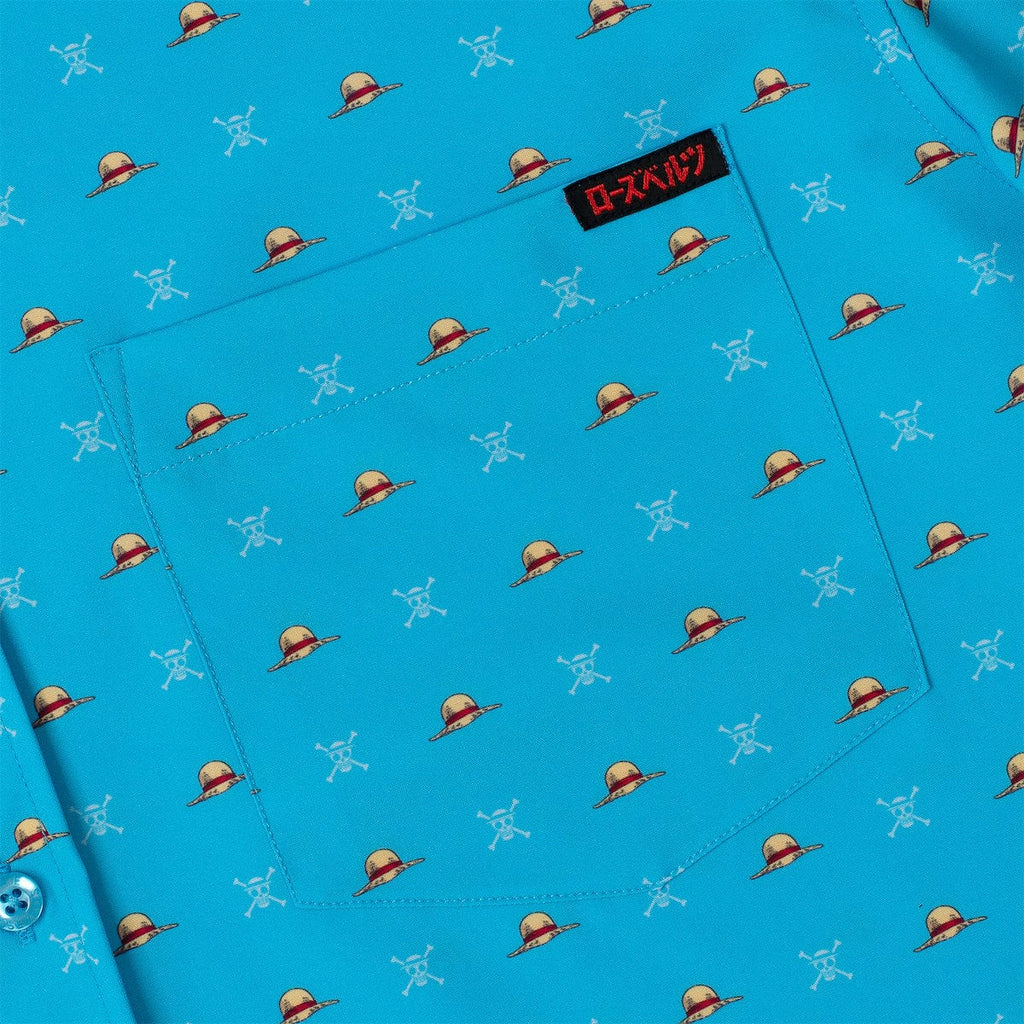 RSVLTS Lil Straw Hats KUNUFLEX Short Sleeve Shirt in Blue — detail 8
