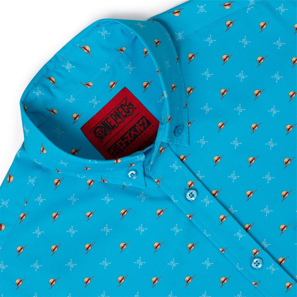 RSVLTS Lil Straw Hats KUNUFLEX Short Sleeve Shirt in Blue — detail 10