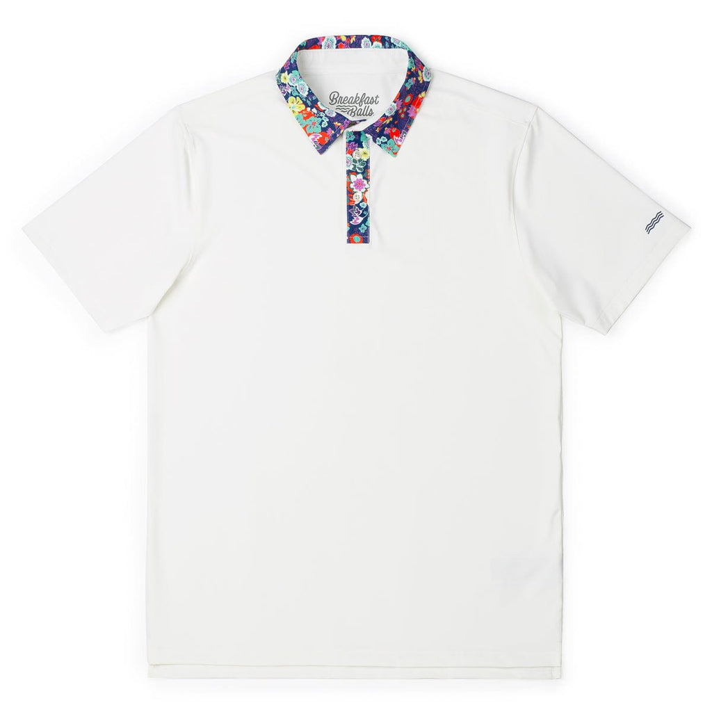 RSVLTS Petal Pop All-Day Polo in White — detail 4