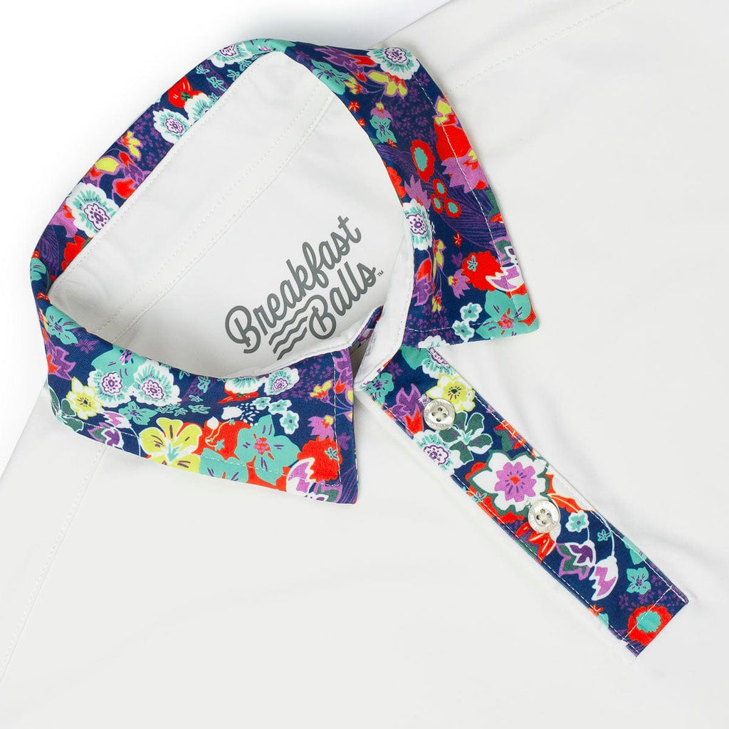 RSVLTS Petal Pop All-Day Polo in White — detail 5