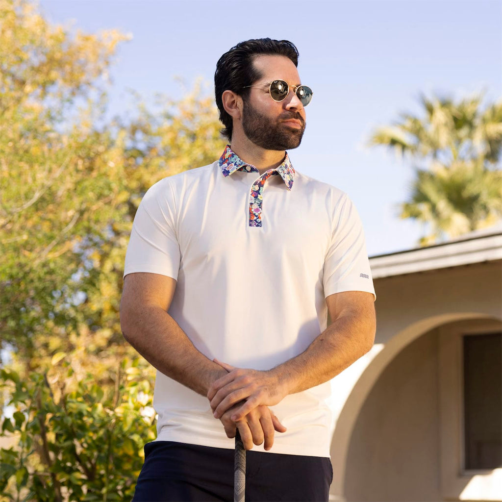 RSVLTS Petal Pop All-Day Polo in White — detail 8