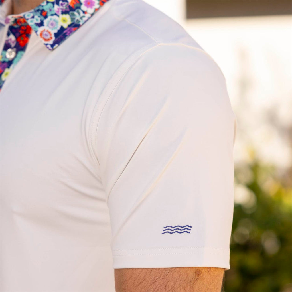 RSVLTS Petal Pop All-Day Polo in White — detail 6