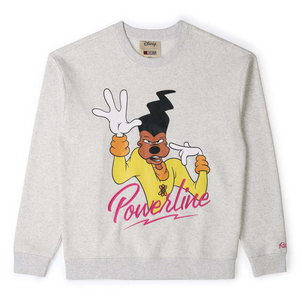 RSVLTS Powerline Crewneck Sweatshirt in Gray — front view