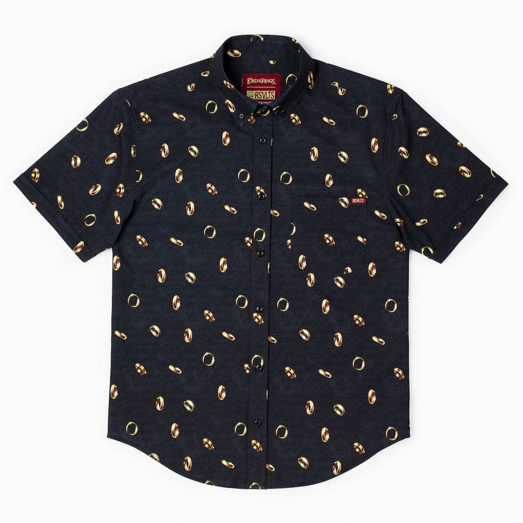 RSVLTS The One Ring KUNUFLEX Short Sleeve Shirt in Black — detail 8