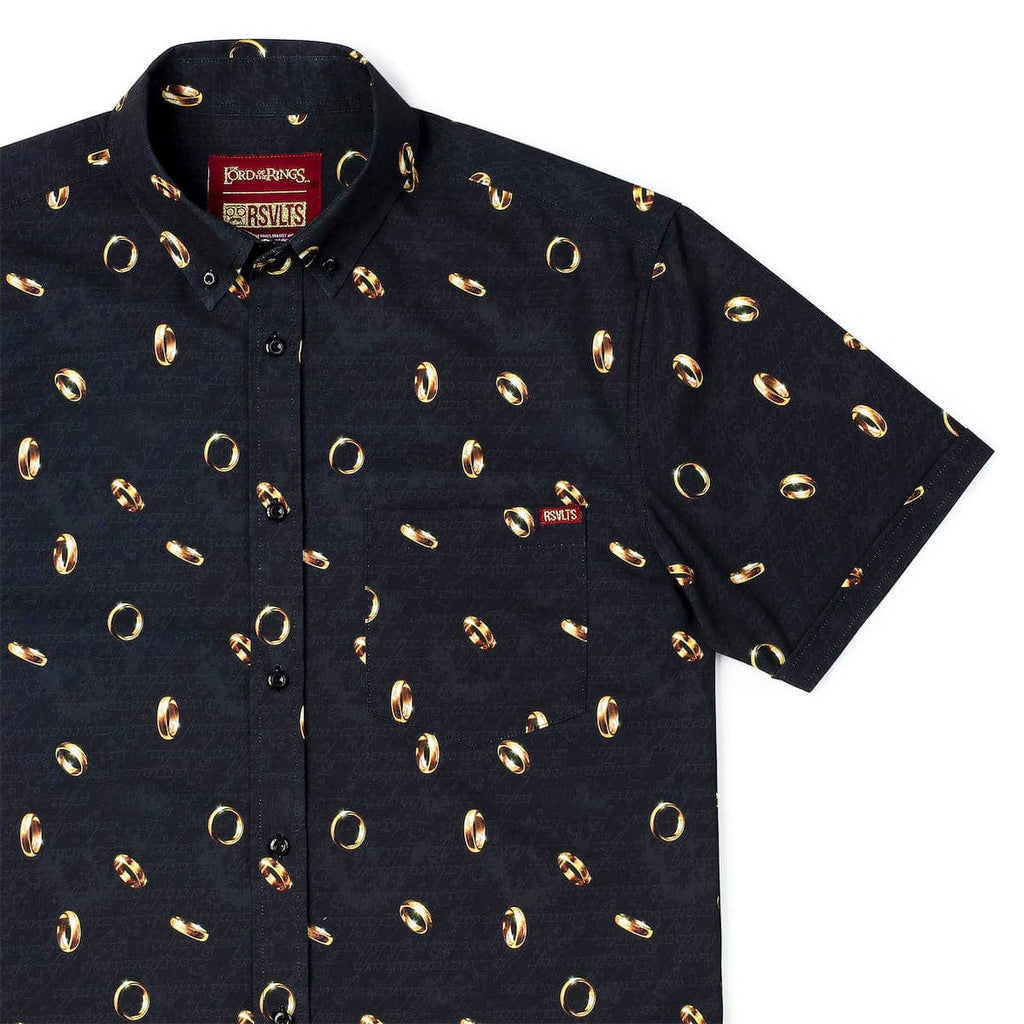 RSVLTS The One Ring KUNUFLEX Short Sleeve Shirt in Black — detail 4