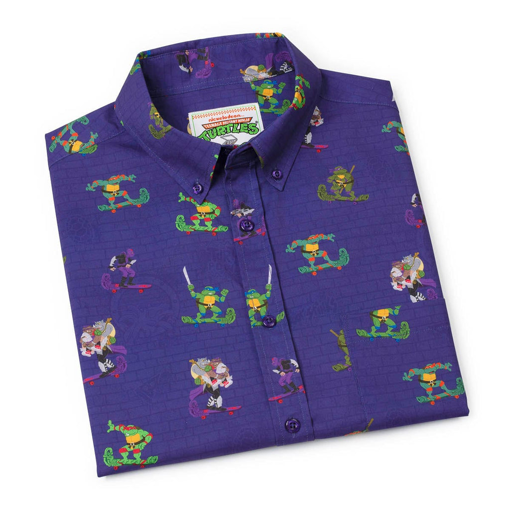 RSVLTS Cheapskatin' KUNUFLEX Short Sleeve Shirt in Purple — detail 9
