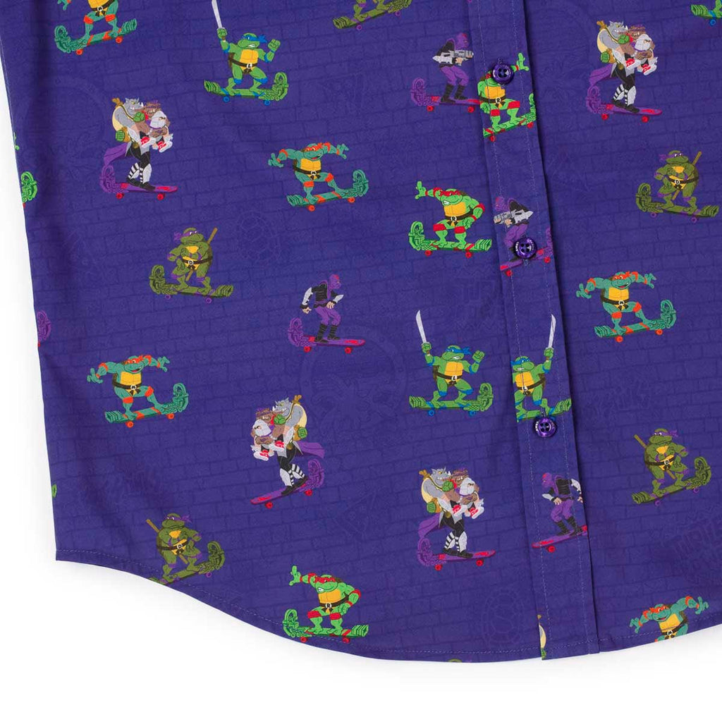 RSVLTS Cheapskatin' KUNUFLEX Short Sleeve Shirt in Purple — detail 8