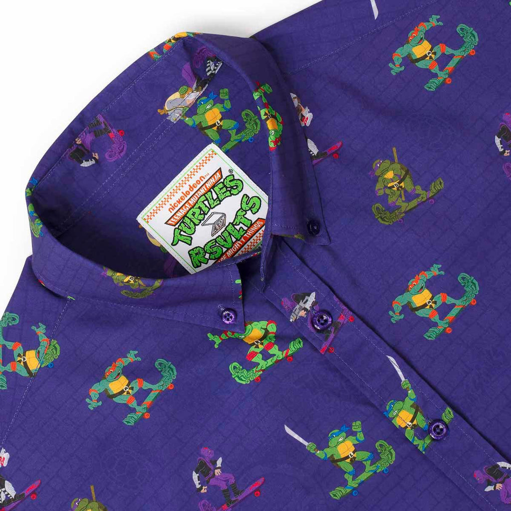 RSVLTS Cheapskatin' KUNUFLEX Short Sleeve Shirt in Purple — detail 7