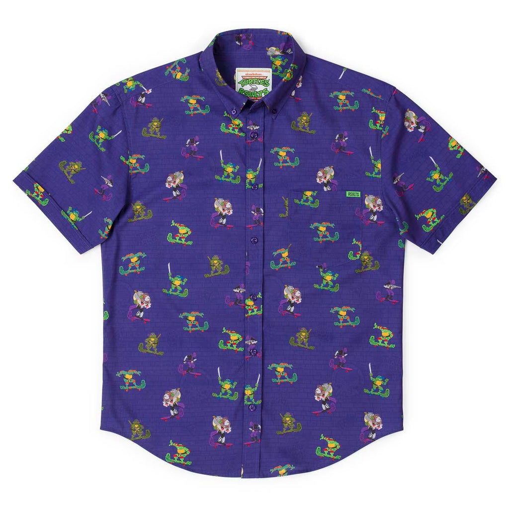 RSVLTS Cheapskatin' KUNUFLEX Short Sleeve Shirt in Purple — detail 5