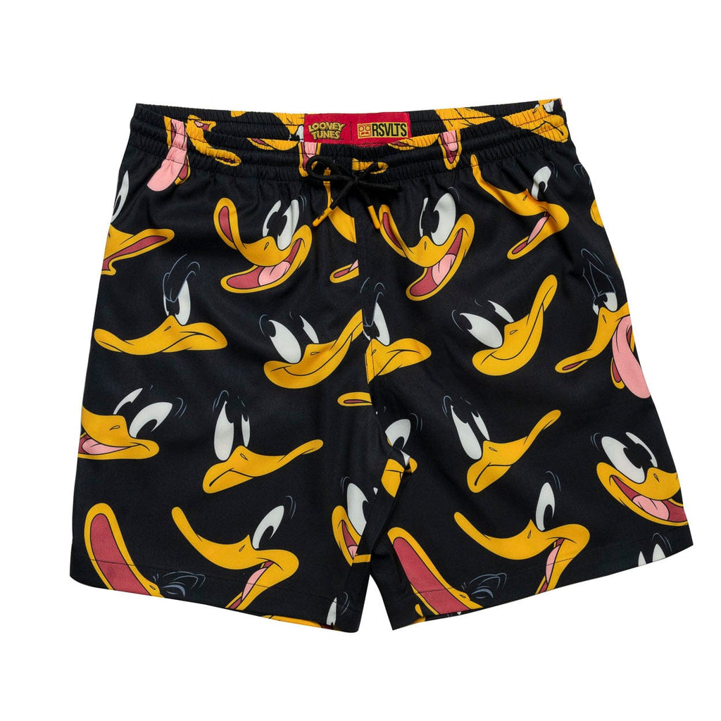 RSVLTS Duck Amuck Hybrid Shorts in Black — front view