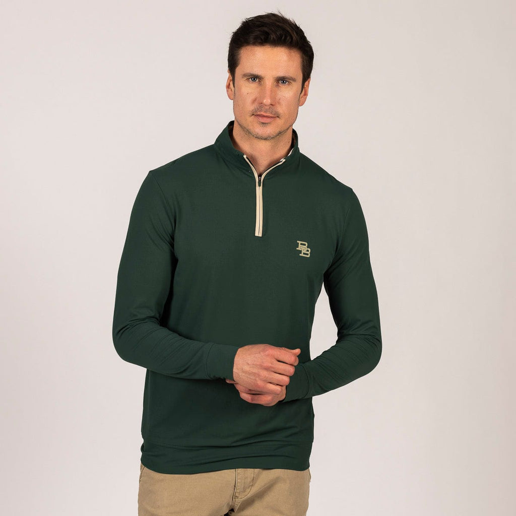 RSVLTS Hunter Green (Monogram) Quarter Zip in Green — detail 4
