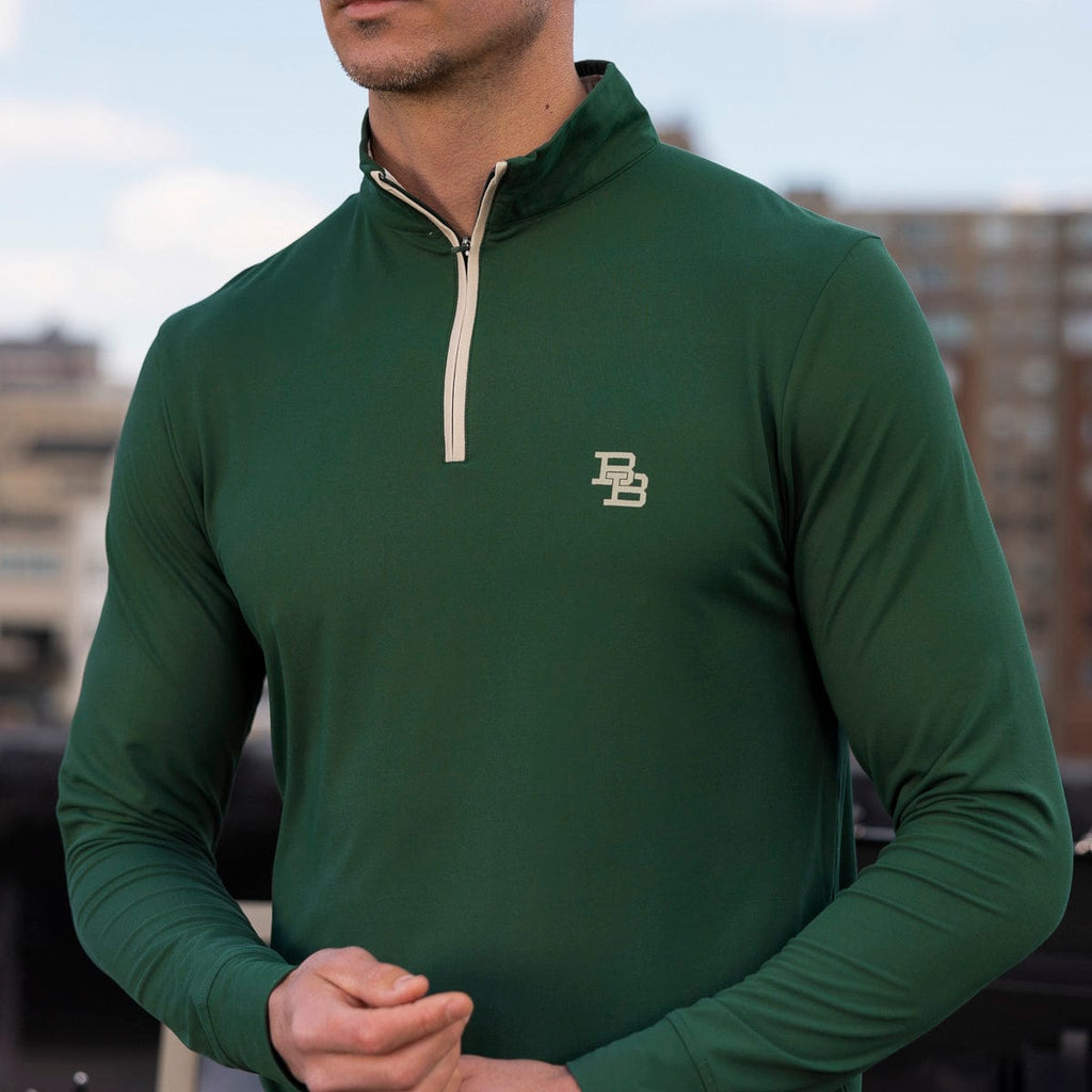 RSVLTS Hunter Green (Monogram) Quarter Zip in Green — detail 5