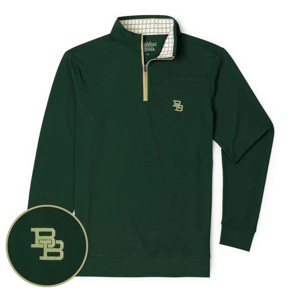 RSVLTS Hunter Green (Monogram) Quarter Zip in Green — detail 2