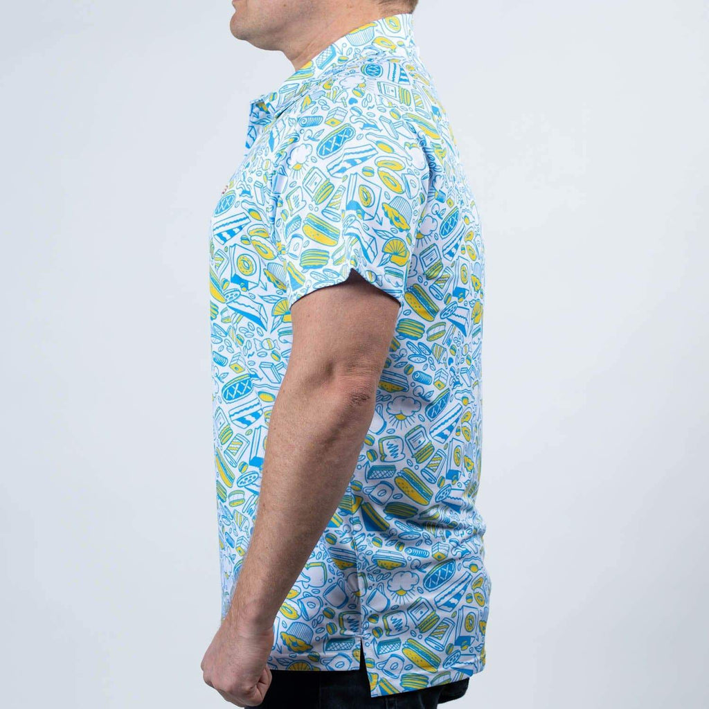 RSVLTS A Petit Déjeuner All-Day Polo in Blue — detail 6