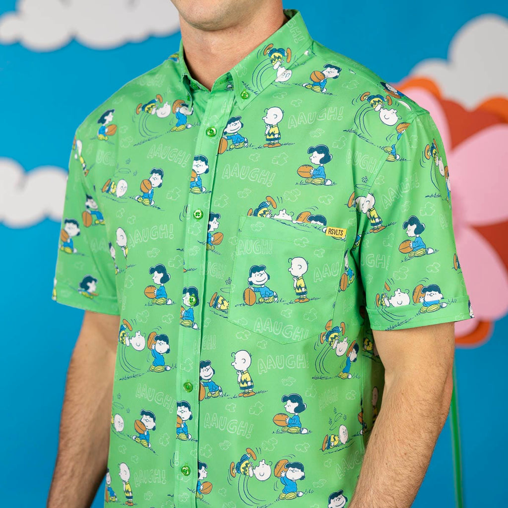 RSVLTS AAUGH! KUNUFLEX Short Sleeve Shirt in Green — detail 5