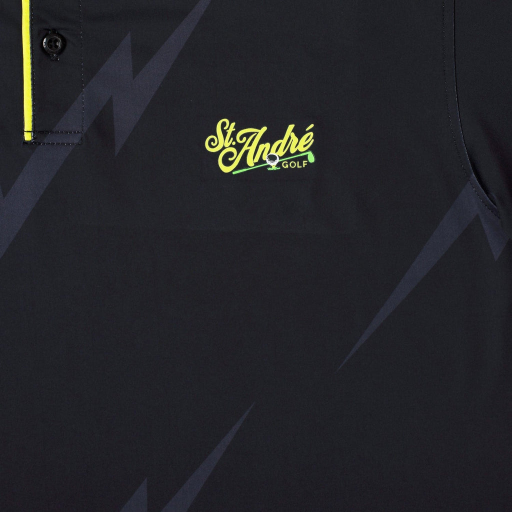 RSVLTS Black Bolt All-Day Polo in Black — detail 5