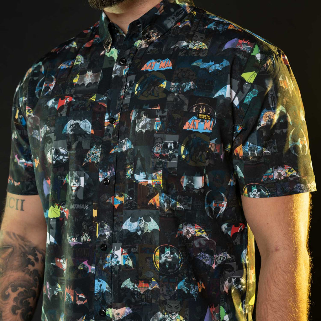 RSVLTS Age of the Bat KUNUFLEX Short Sleeve Shirt in Black — detail 4