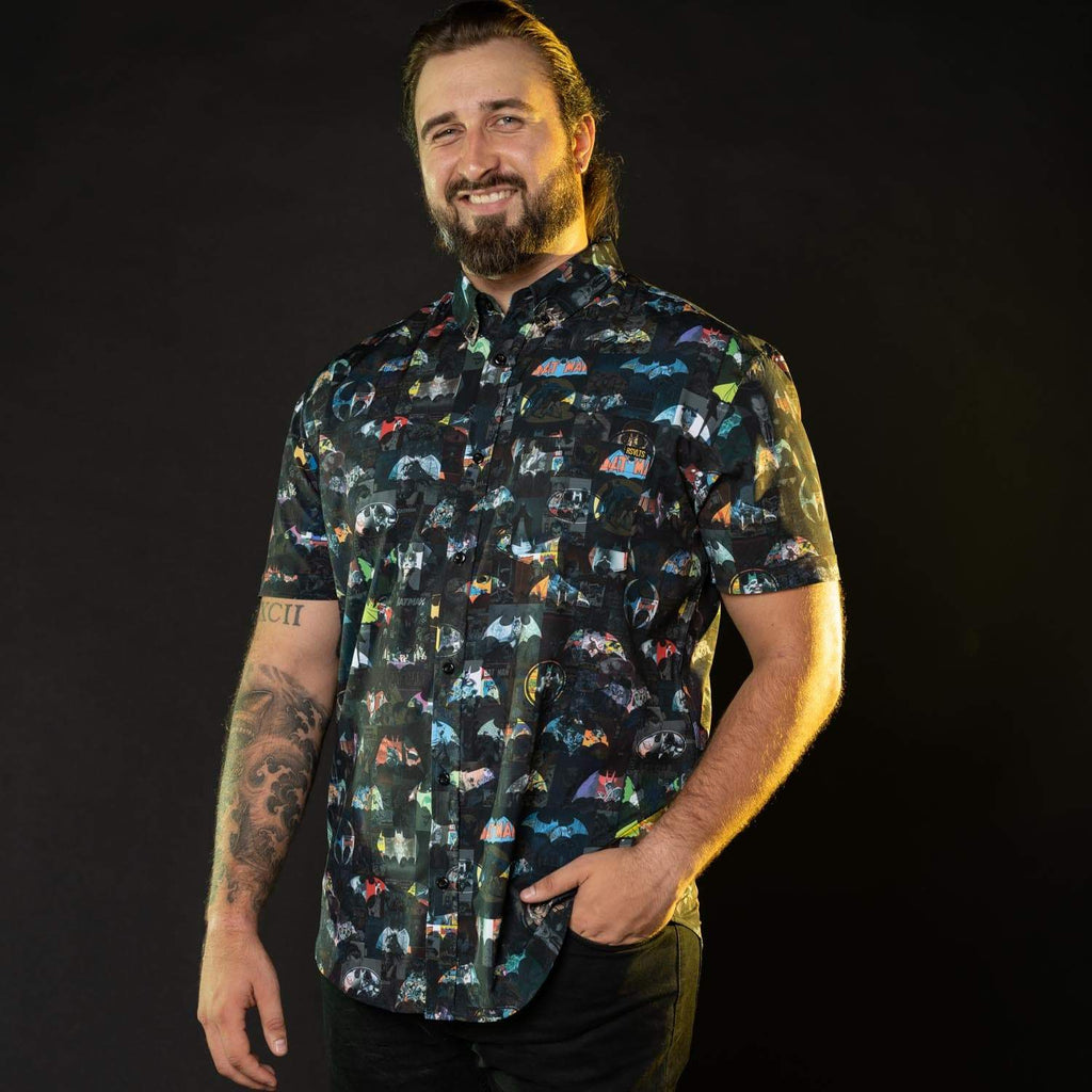 RSVLTS Age of the Bat KUNUFLEX Short Sleeve Shirt in Black — detail 6