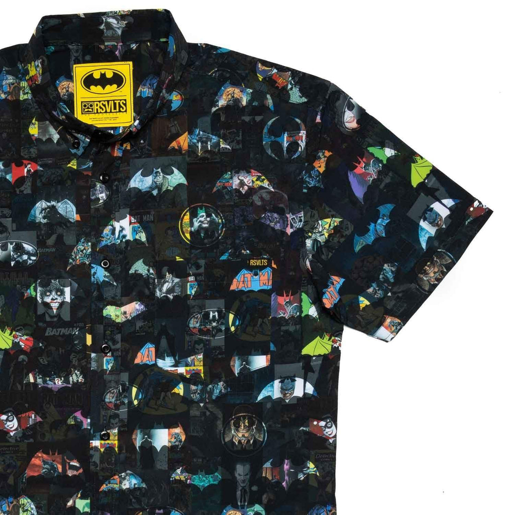 RSVLTS Age of the Bat KUNUFLEX Short Sleeve Shirt in Black — front view