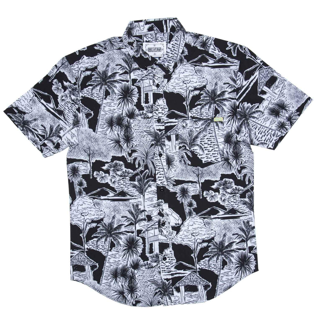 RSVLTS Hutstepper KUNUFLEX Short Sleeve Shirt in Black — detail 4