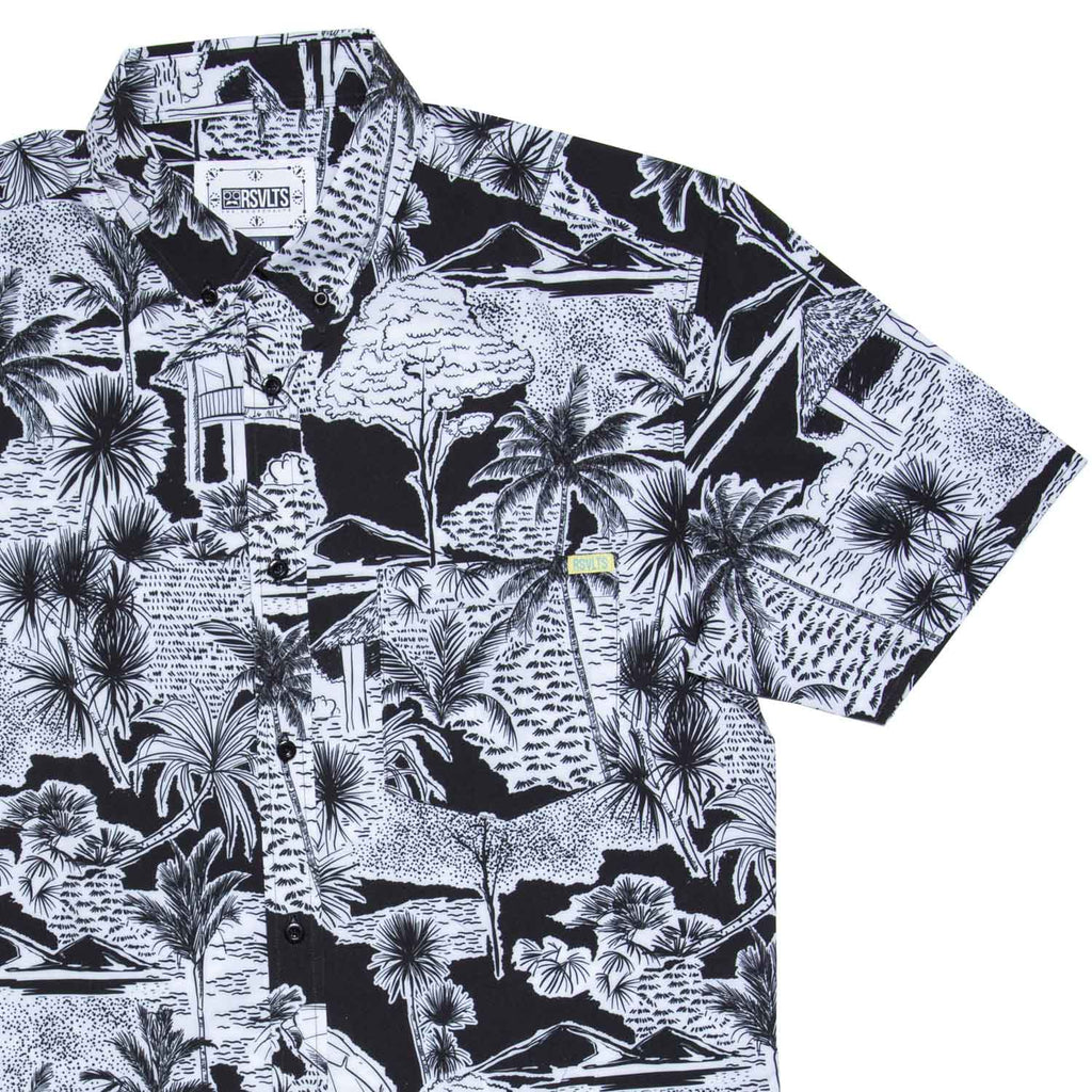RSVLTS Hutstepper KUNUFLEX Short Sleeve Shirt in Black — detail 3