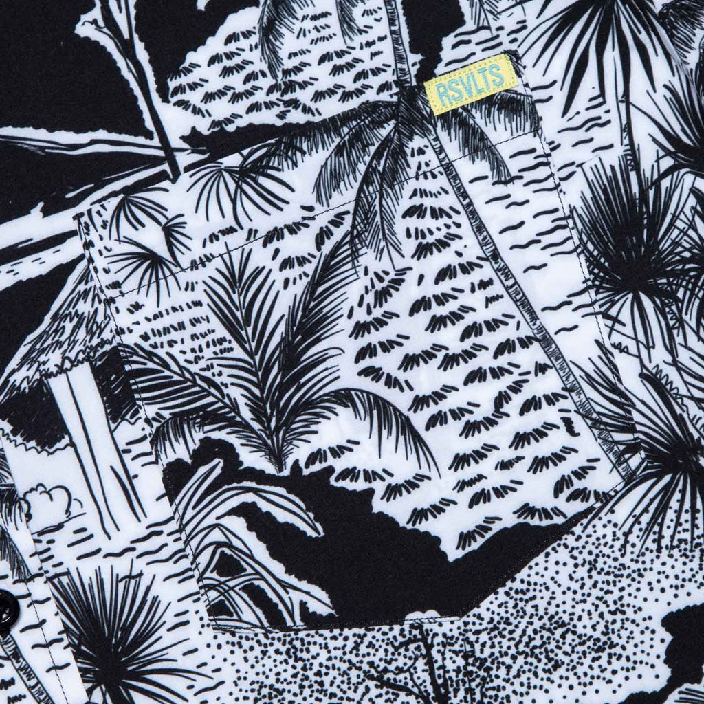 RSVLTS Hutstepper KUNUFLEX Short Sleeve Shirt in Black — detail 7