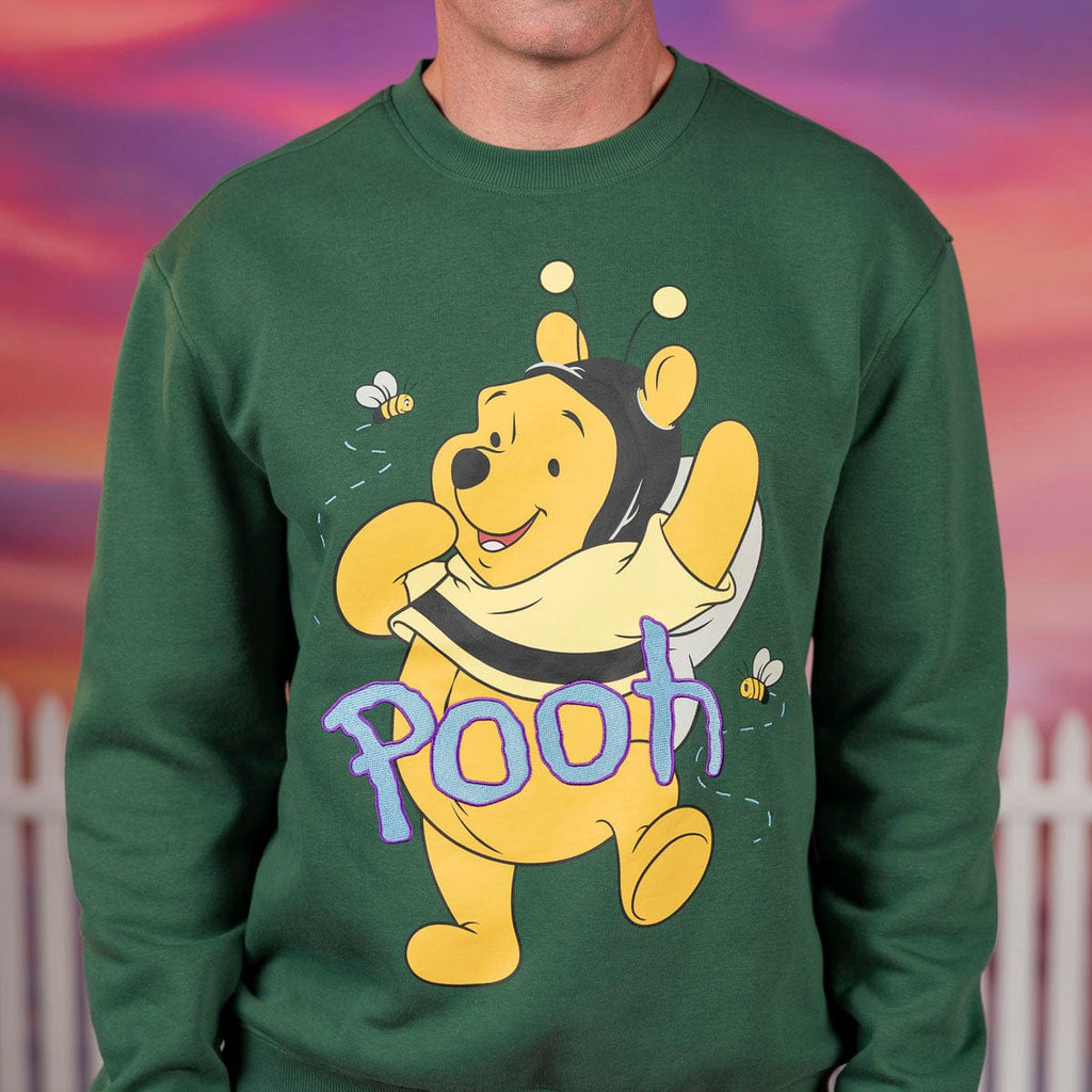 RSVLTS Bumble Bear Crewneck Sweatshirt in Green — detail 6