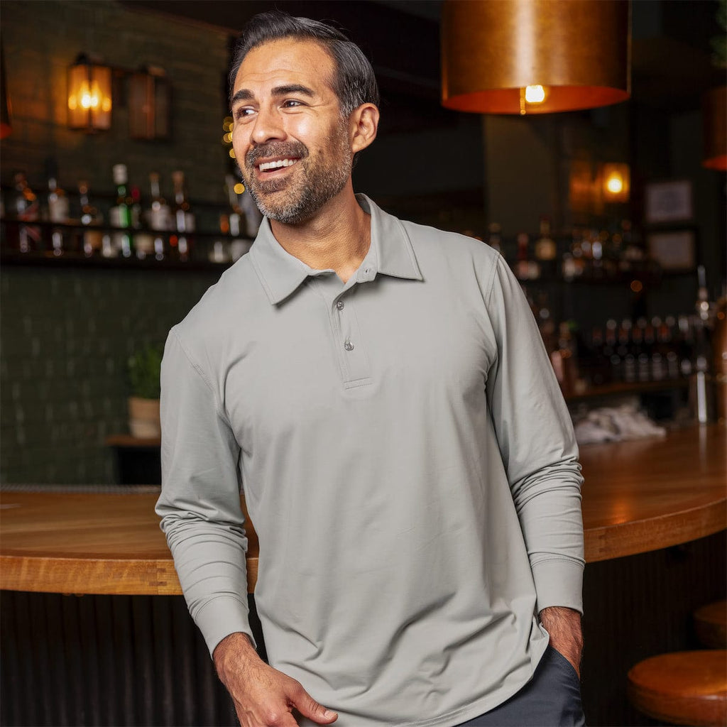 RSVLTS Limestone Commuter Long Sleeve Polo — detail 9