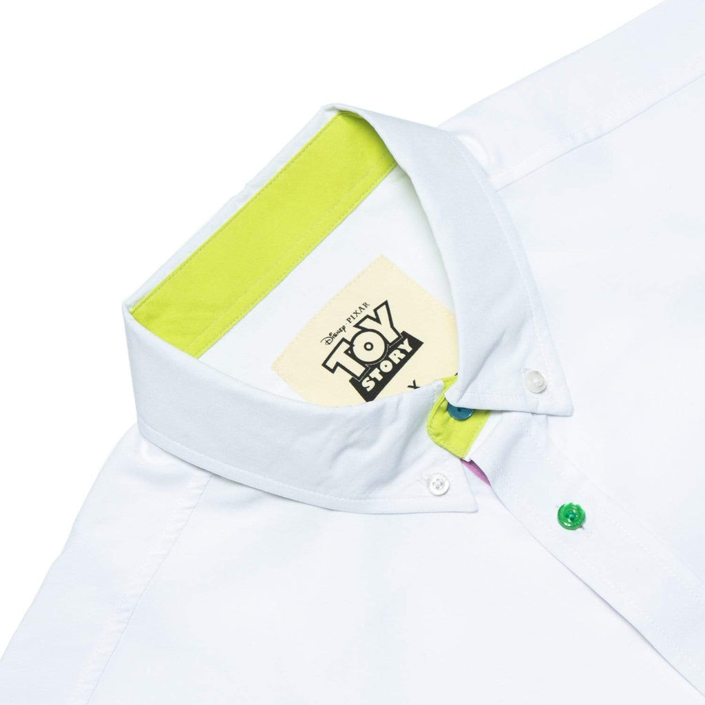 RSVLTS Space Ranger KUNUFLEX Short Sleeve Shirt in White — detail 3