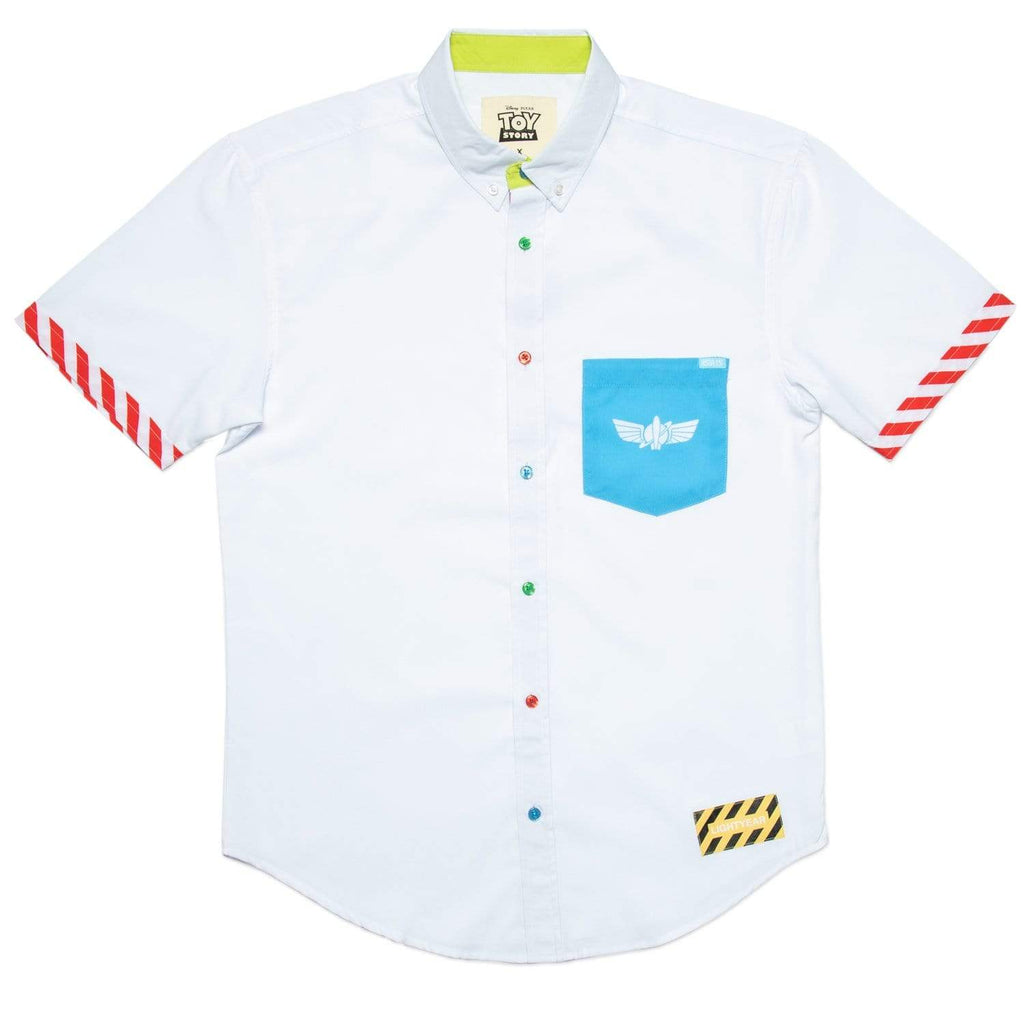 RSVLTS Space Ranger KUNUFLEX Short Sleeve Shirt in White — detail 2