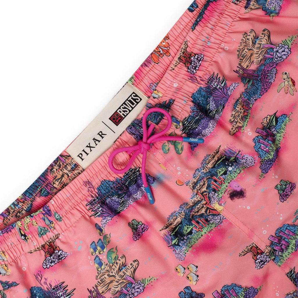 RSVLTS Anemone-nie Hybrid Shorts in Pink — detail 3