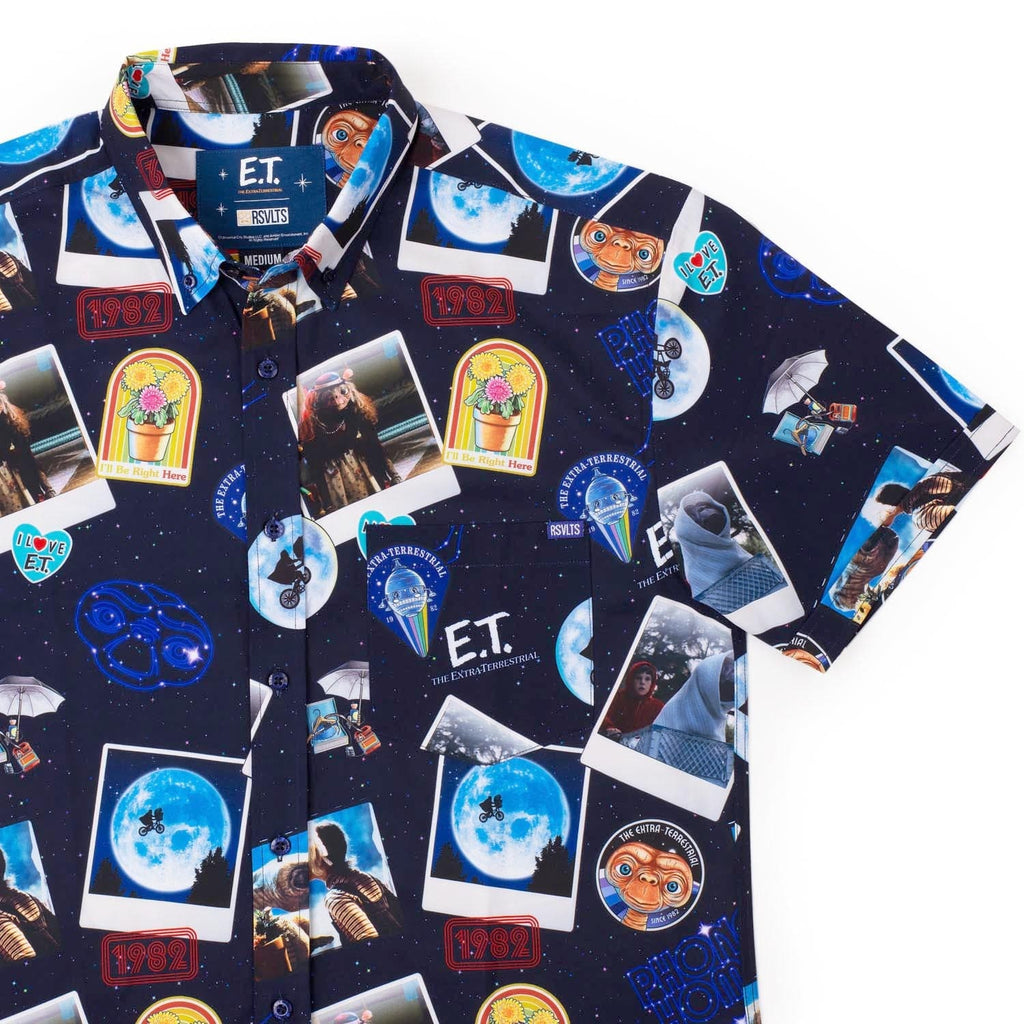 RSVLTS Celestial Greetings KUNUFLEX Short Sleeve Shirt — front view