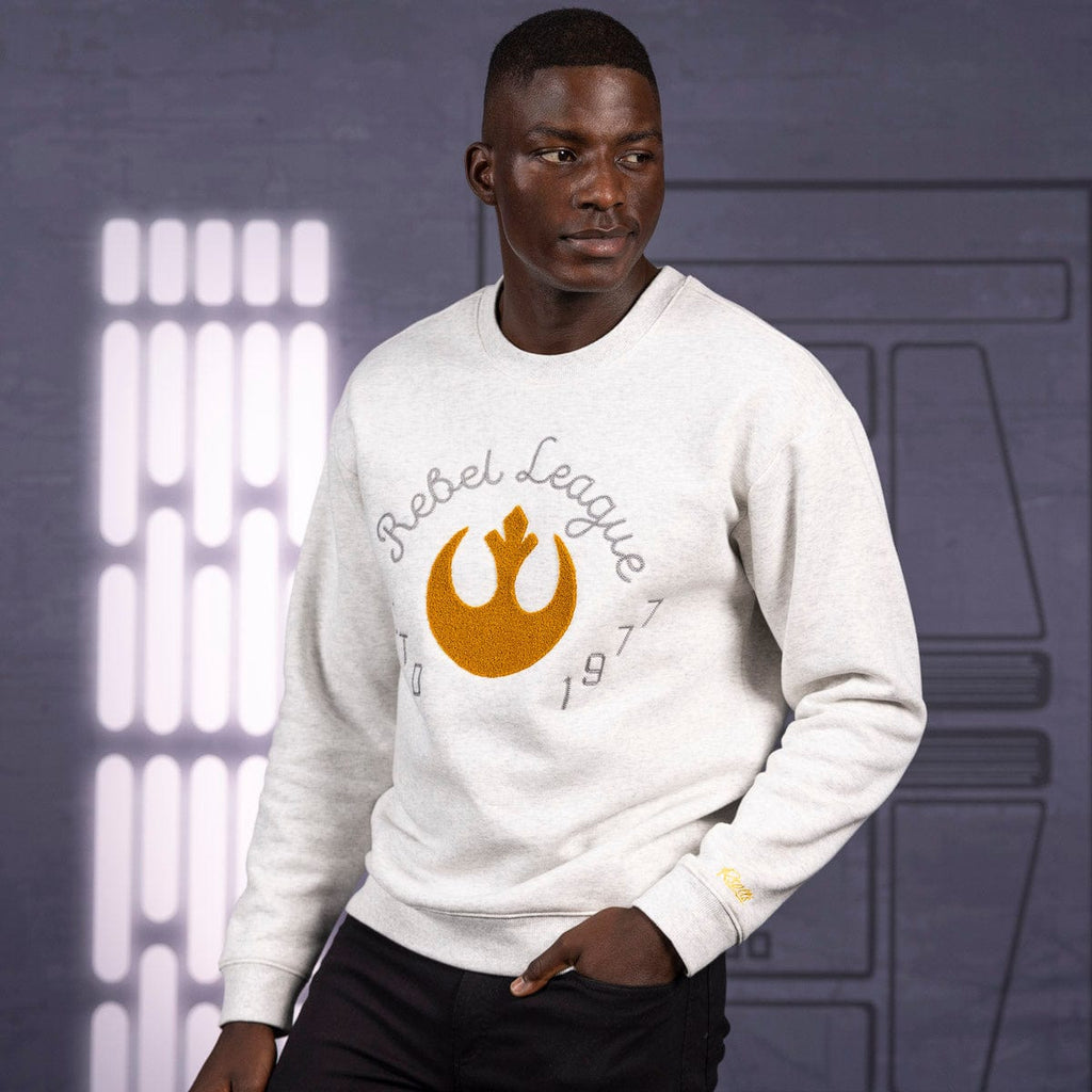 RSVLTS Rebel League Crewneck Sweatshirt in Gray — detail 2