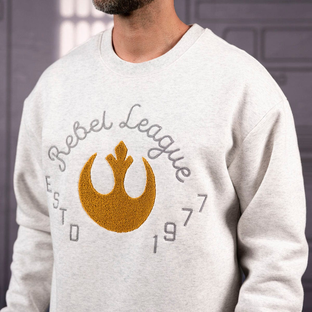RSVLTS Rebel League Crewneck Sweatshirt in Gray — detail 5