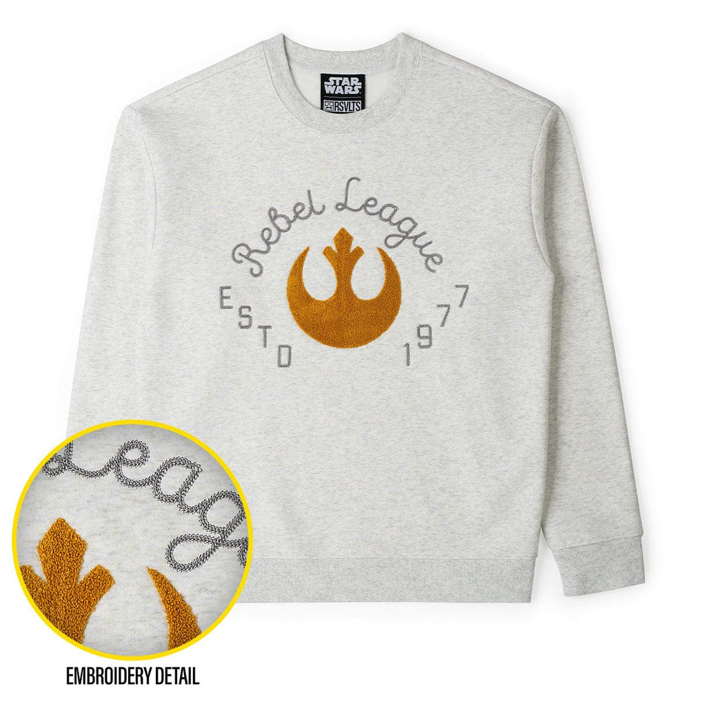 RSVLTS Rebel League Crewneck Sweatshirt in Gray — detail 3