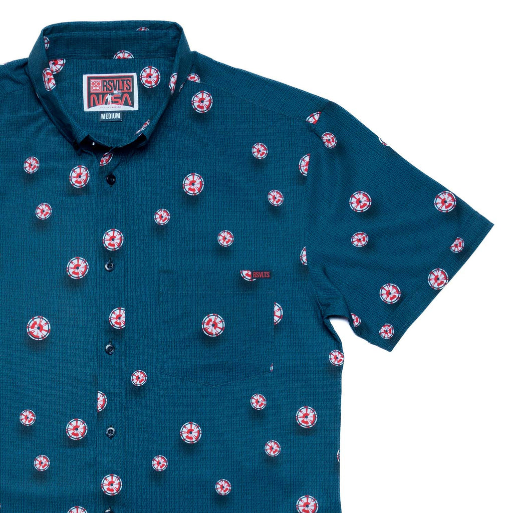 RSVLTS Dare Mighty Things KUNUFLEX Short Sleeve Shirt in Black — detail 6