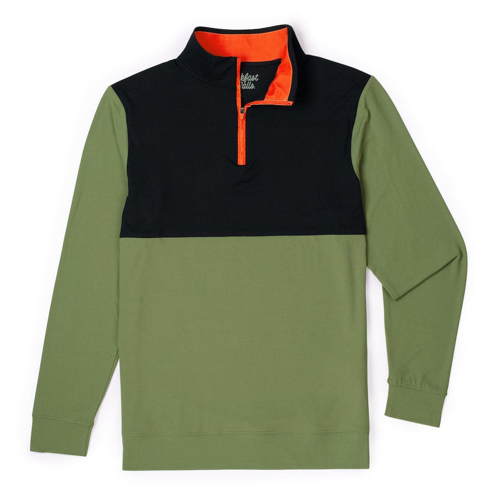 RSVLTS Olive Quarter Zip — detail 3