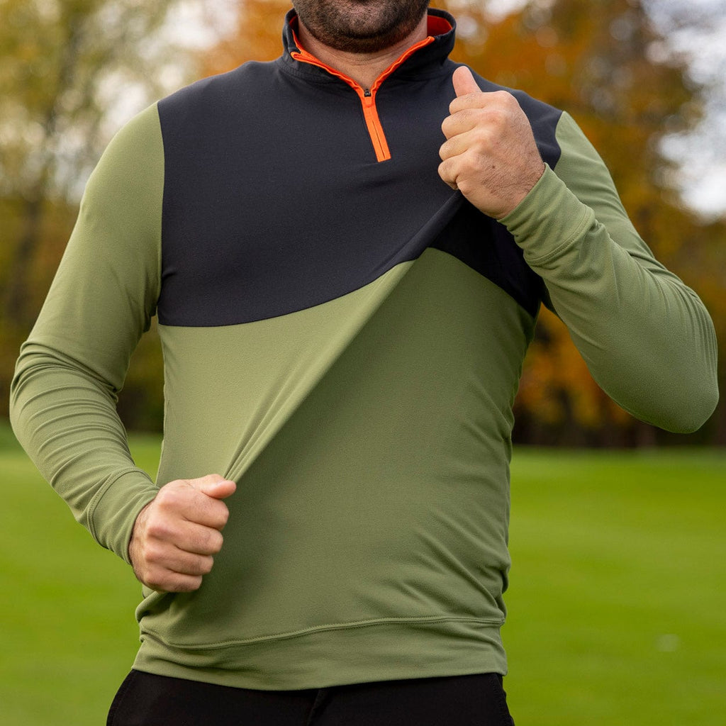 RSVLTS Olive Quarter Zip — detail 7