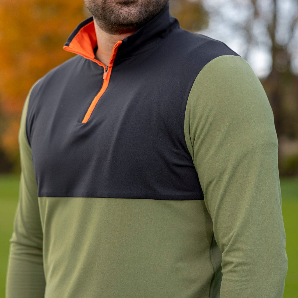 RSVLTS Olive Quarter Zip — detail 5