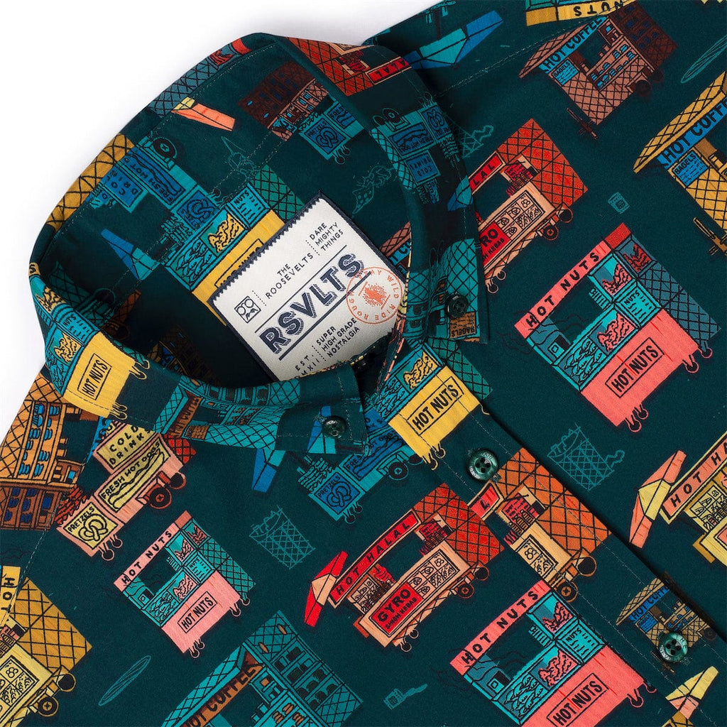 RSVLTS A La Cart KUNUFLEX Short Sleeve Shirt in Green — detail 9