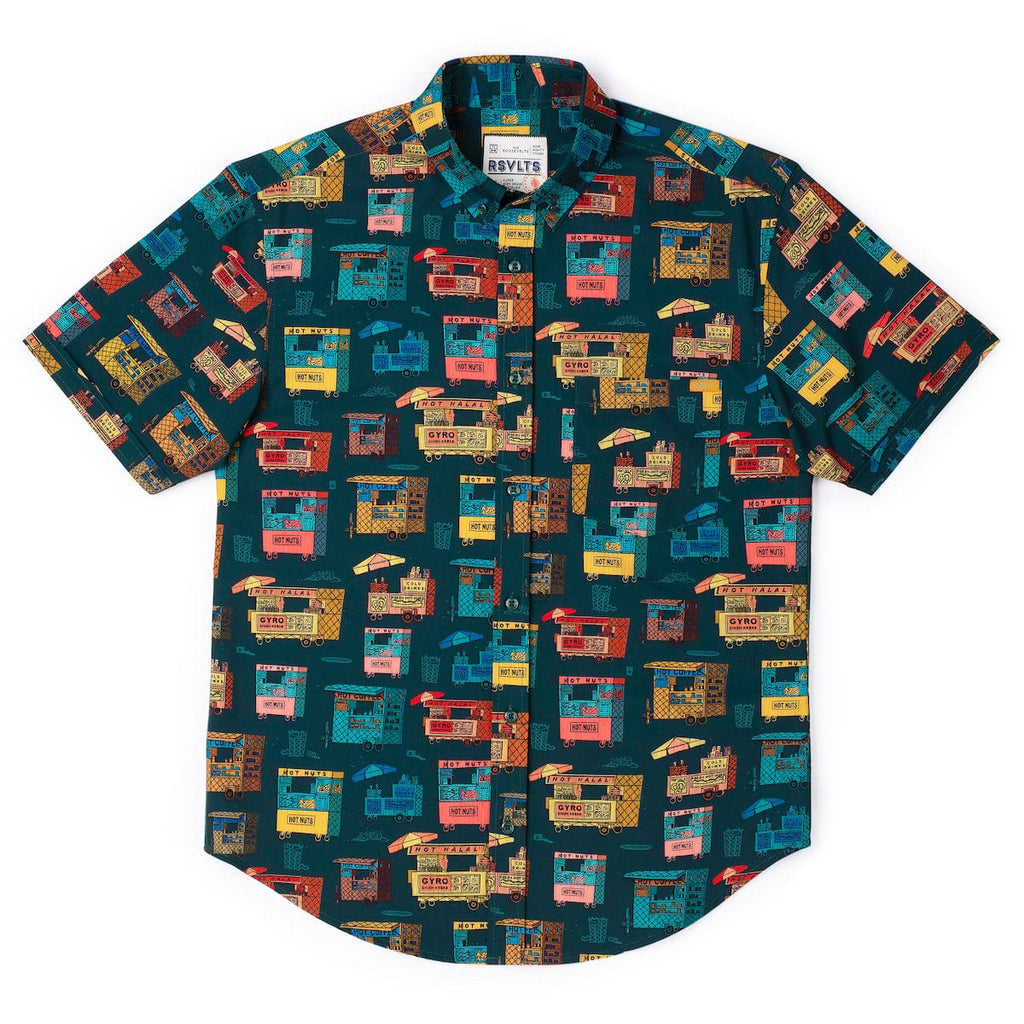 RSVLTS A La Cart KUNUFLEX Short Sleeve Shirt in Green — detail 8