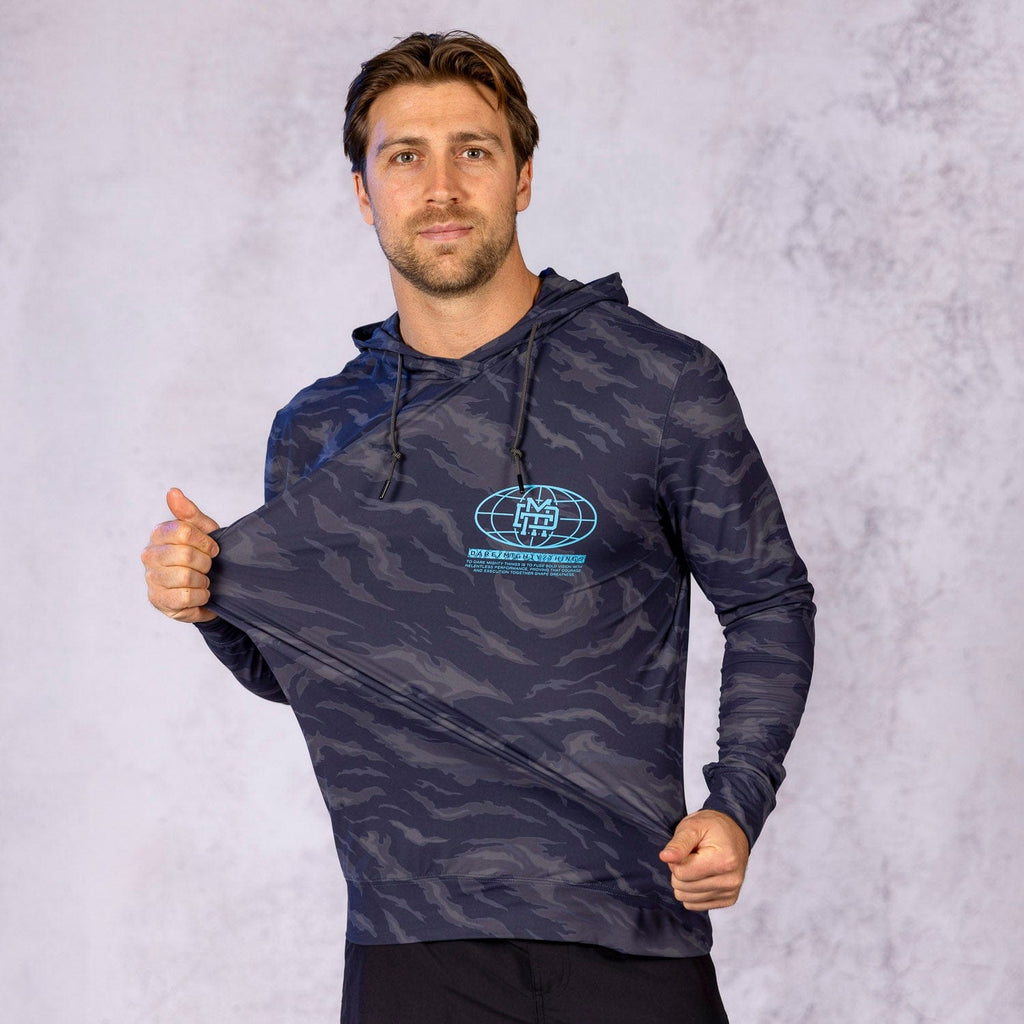 RSVLTS Dare Mighty Things Corp. Performance Hoodie in Gray — detail 8